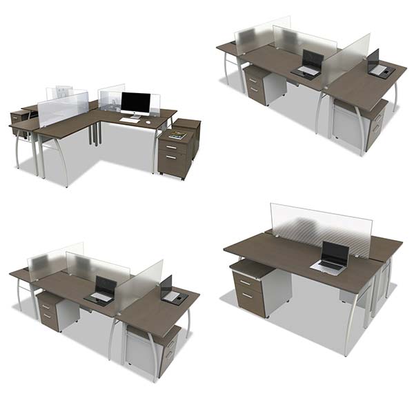 Desk Mounted Privacy Panel Divider